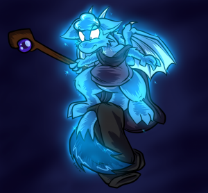 A non-canon image of Sierra merged with her spirit.