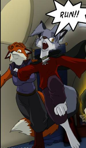 Lucian and Sierra drawn by guest artist Donnie.